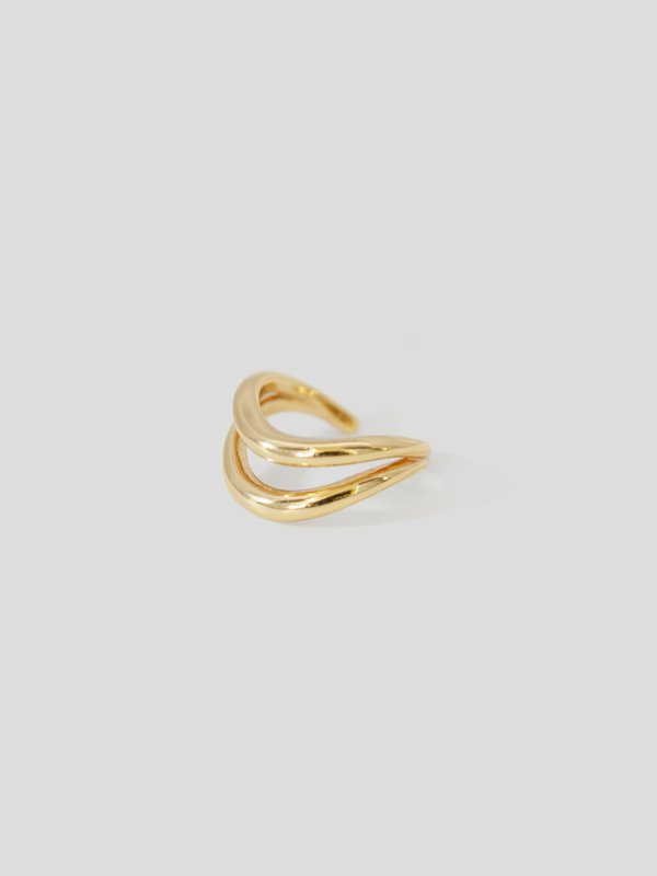 Deux Ear Cuff in Champagne Gold (Single)