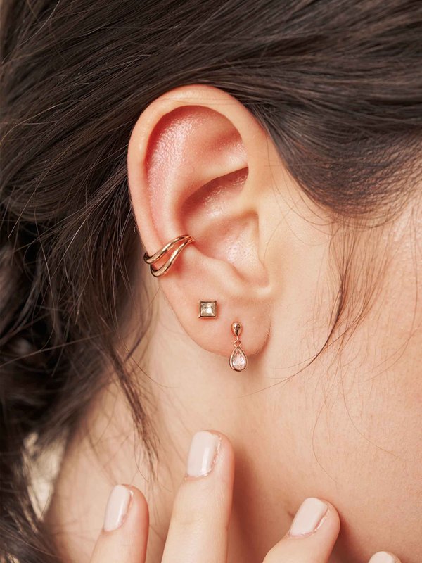 Deux Ear Cuff in Rose Gold (Single)