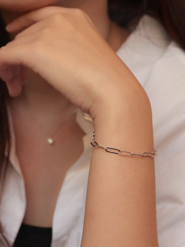 Larga Link XL Bracelet in Silver