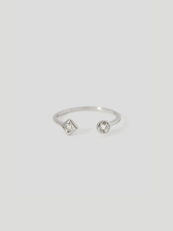 Serena Ring - White Topaz in Silver