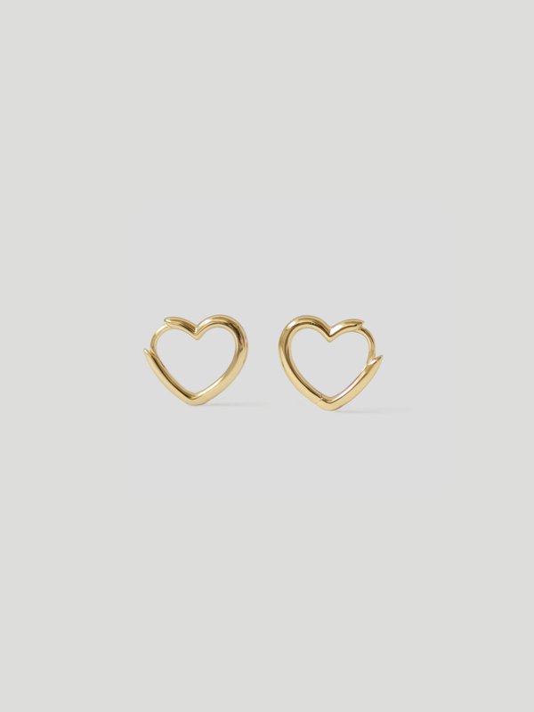 J'adore Ear Hoops in Champagne Gold