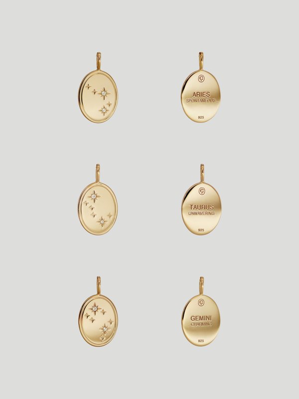 Constellation Single Pendant in Champagne Gold