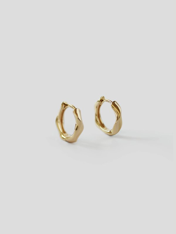 Twine Earrings in Champagne Gold