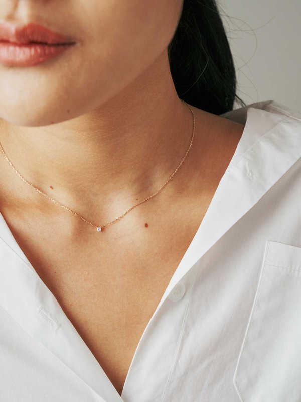 Sirius Necklace - Diamond in 14k Gold